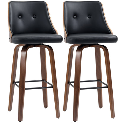 Swivel Bar Stools Tufted Counter Height Set