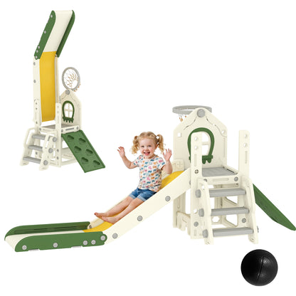 5-in-1 Toddler Slide Play Center