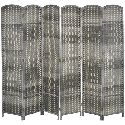 3-Panel Folding Room Divider Pine Wood Frame