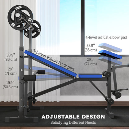 Adjustable multifunctional weight bench