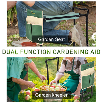 Garden kneeler foldable with EVA foam cushion pad