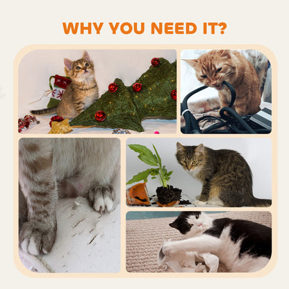 Rascador compacto para gatos con percha y caseta