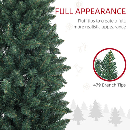Pencil Artificial Christmas Tree 6 ft — Green