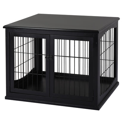 Dog Crate End Table Double Door 26 Inch
