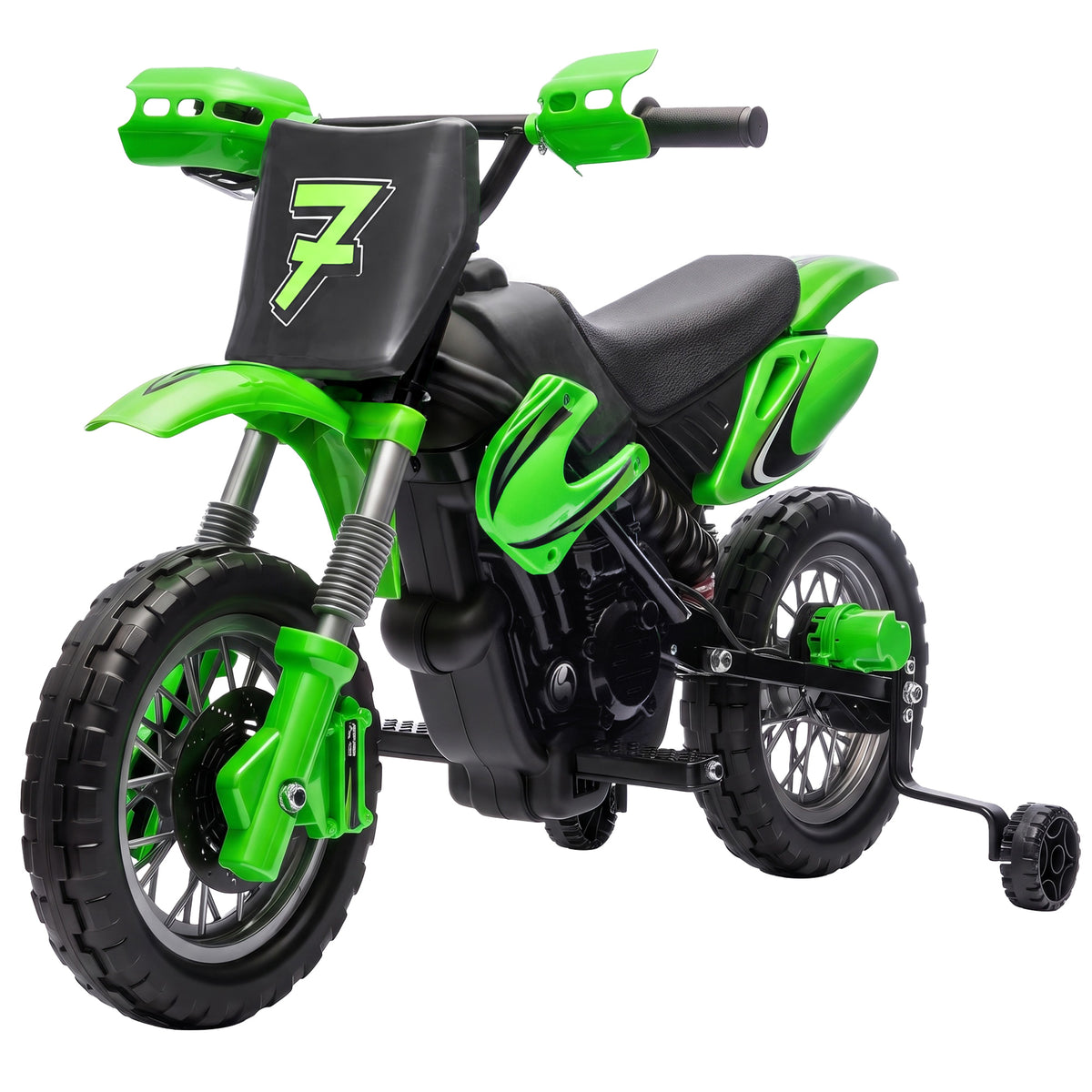 Moto eléctrica para niños de 12 V con ruedas de entrenamiento
