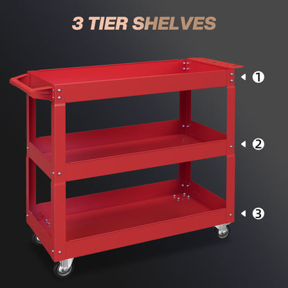 3-Tier Rolling Heavy Duty Utility Tool Cart