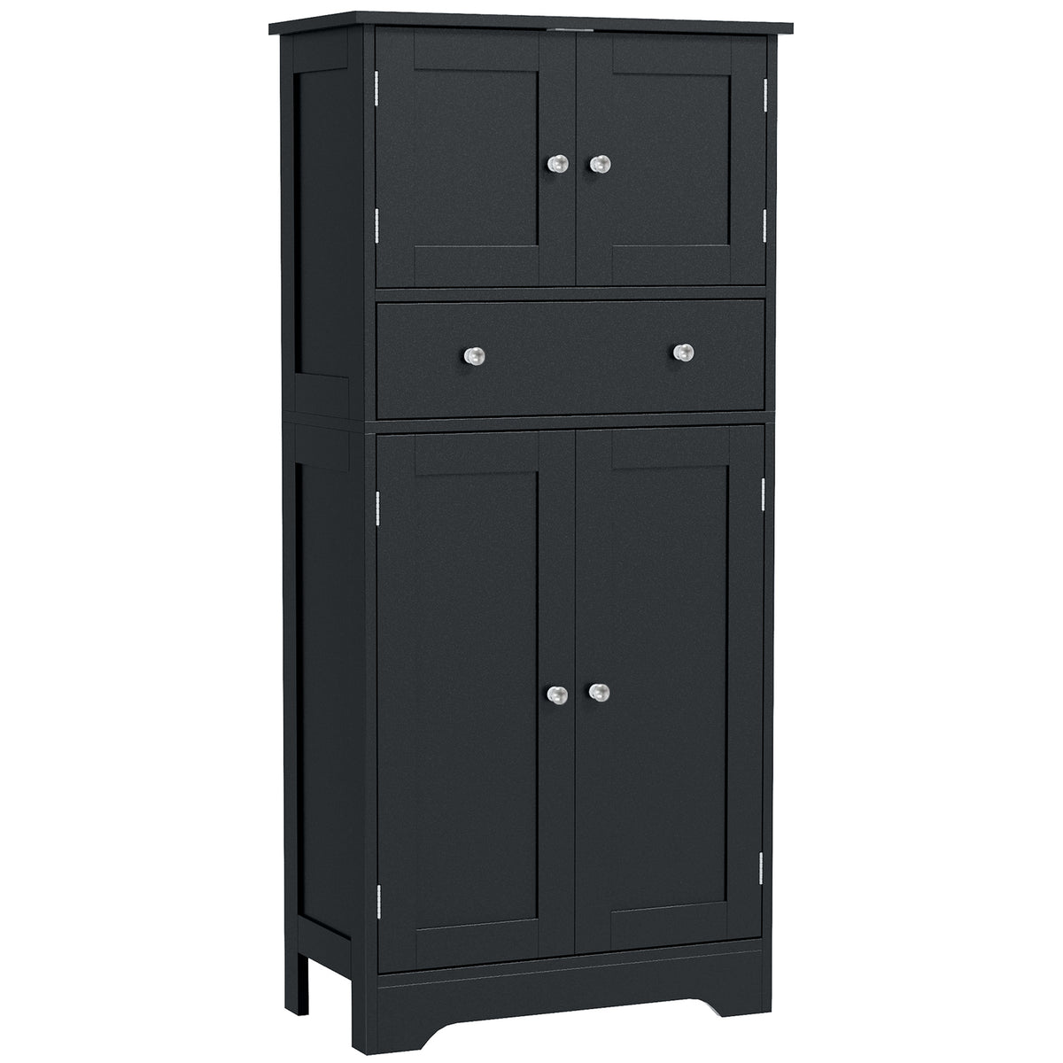 Modern kitchen storage cabinet with doors and drawer