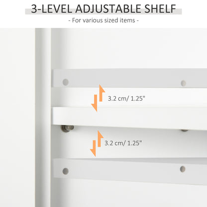 Armario de pared para baño con estante ajustable
