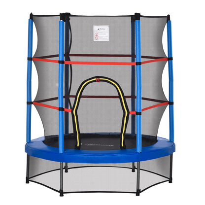 Kids Trampoline 55 in. with Safety Enclosure Net