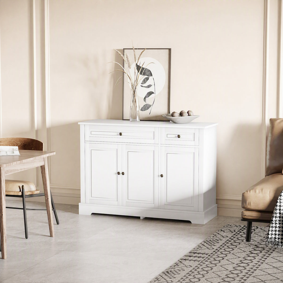 Modern Sideboard Buffet Cabinet with Drawers