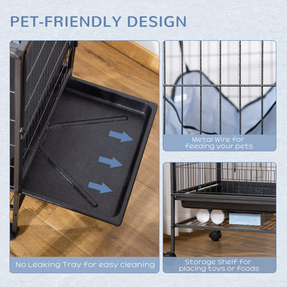 3-Tier Small Animal Cage with Wheels
