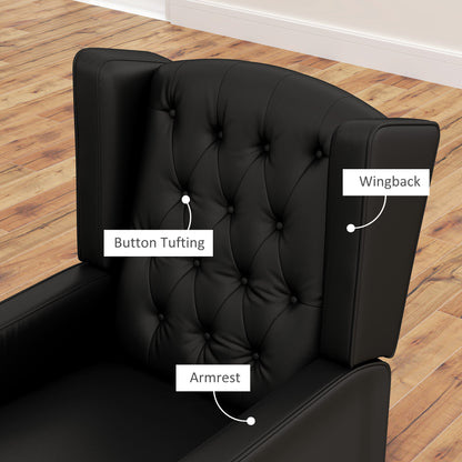 Sillón auxiliar de cuero sintético con relleno grueso — caqui