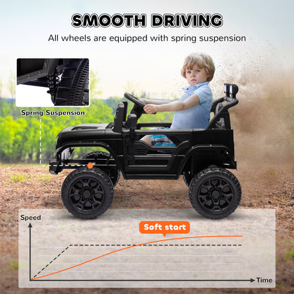 Electric 12V Ride-On Truck for Kids with Remote Control