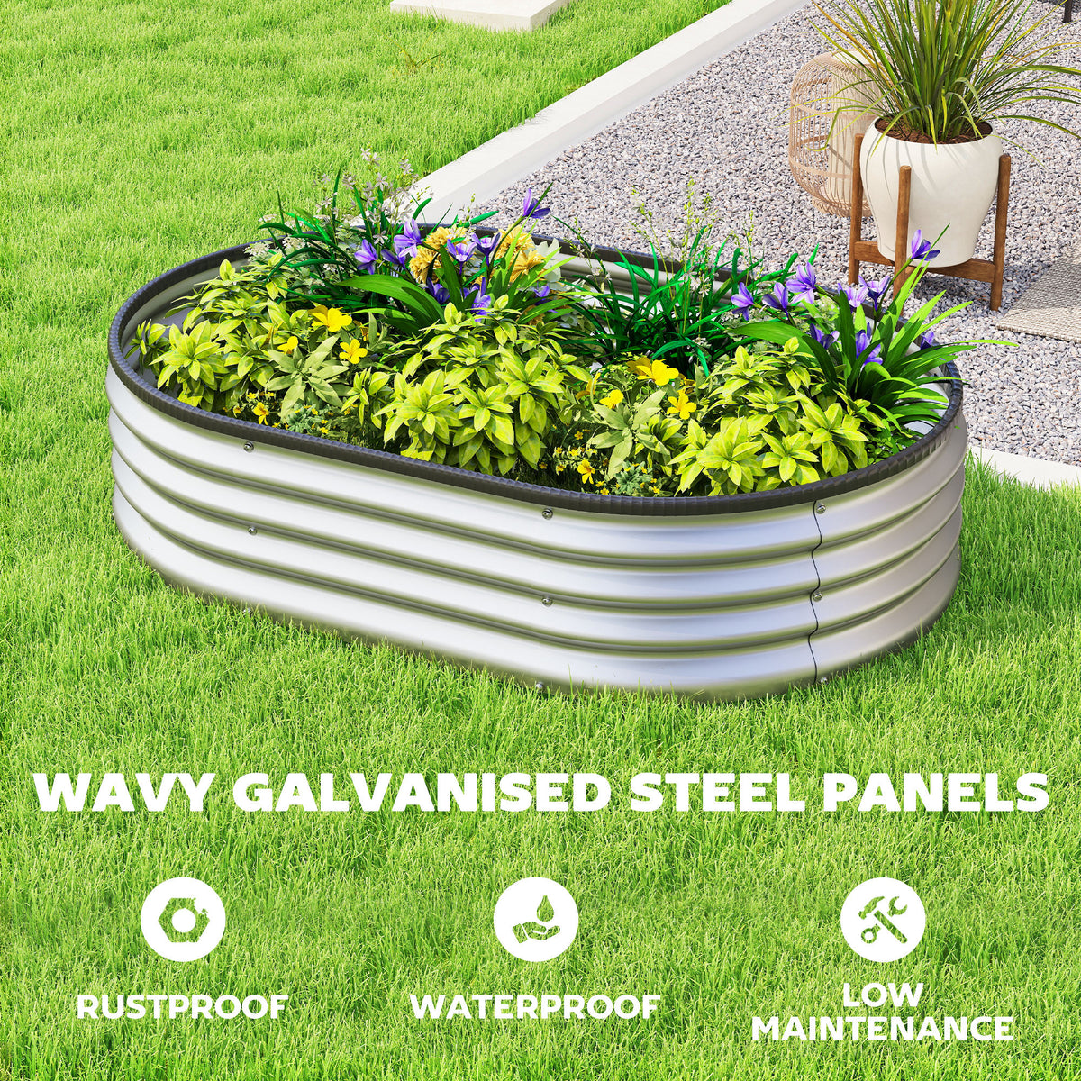 Modular Galvanized Steel Raised Garden Bed