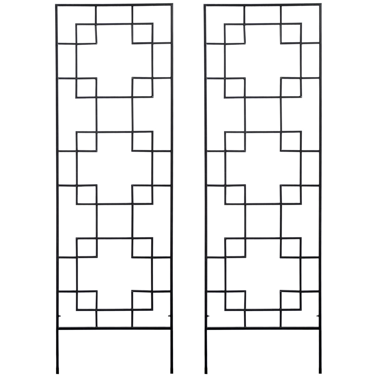 Enrejado de jardín para plantas trepadoras de metal, lote de 2 paneles de 183 cm