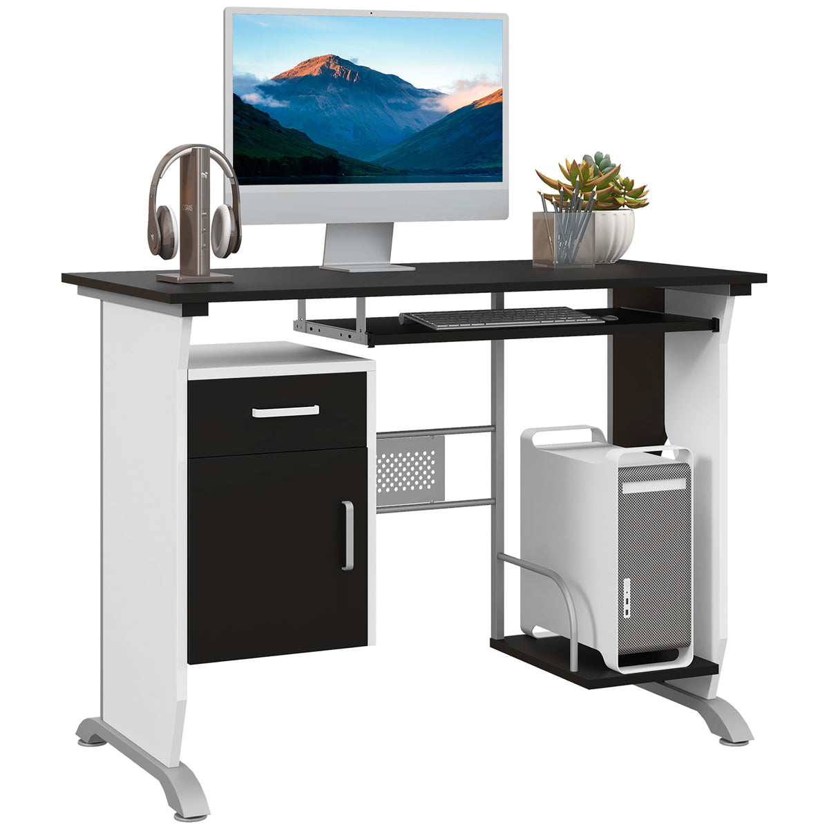 Modern computer desk with storage