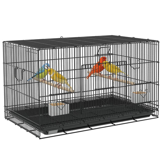 Jaula grande para pájaros de acero