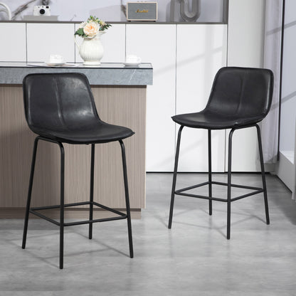 Upholstered counter height bar stools set of 2