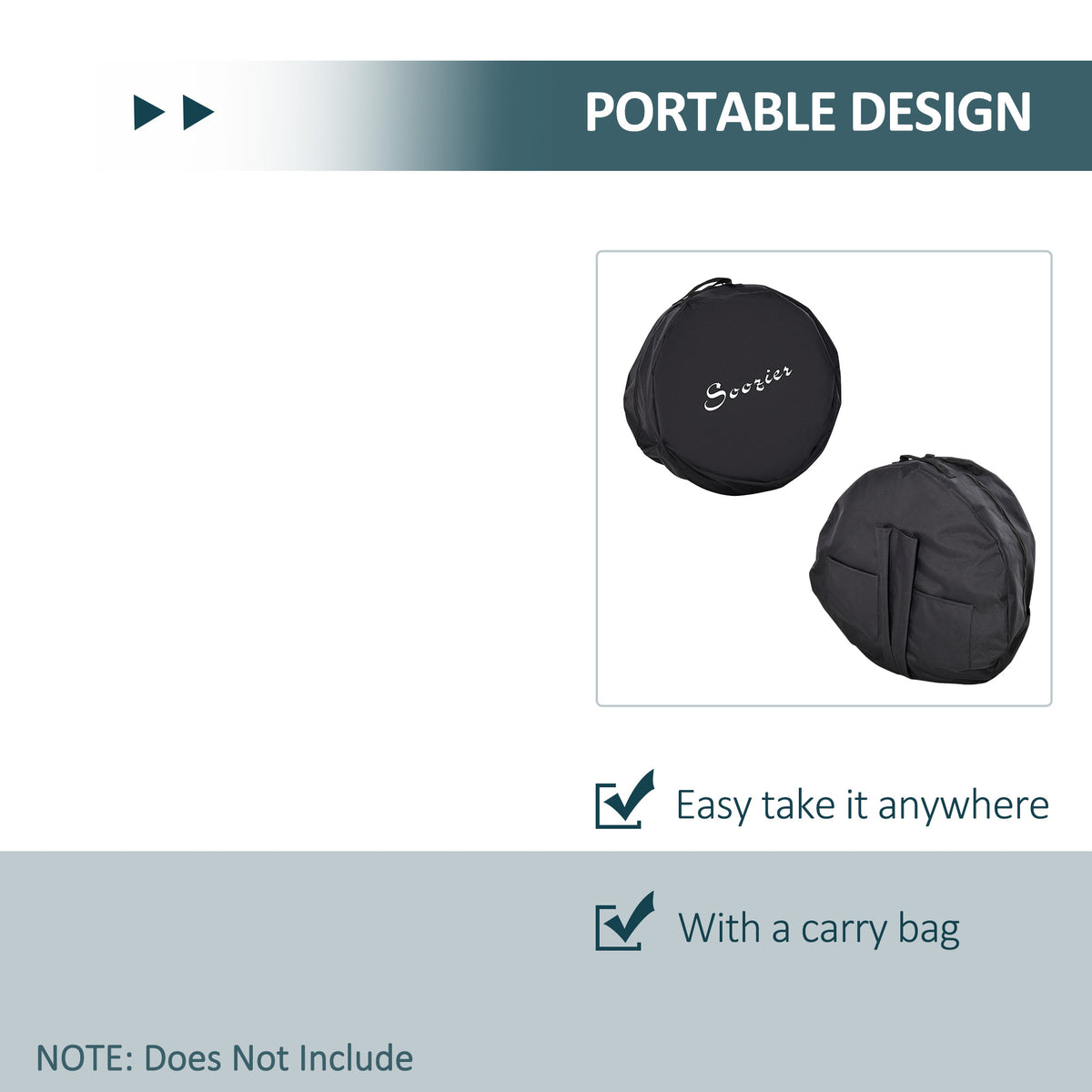 Portable Disc Golf Basket 24-Chain with Carry Bag