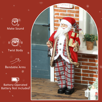 Papá Noel animado, cantante y bailarín, 120 cm