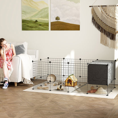 Small Animal Playpen with 31 Modular Panels