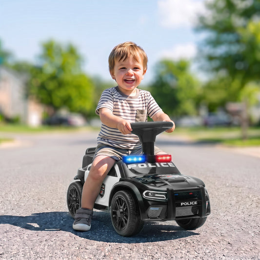 Toddler Push Ride-On Car with Lights and Music