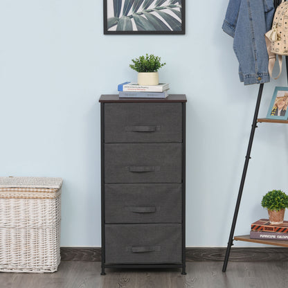 Linen drawer tower storage dresser with 4 drawers
