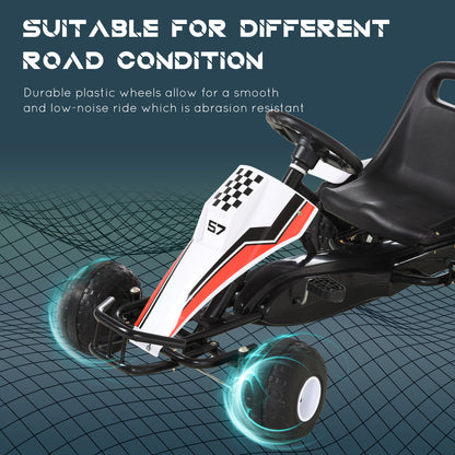 Kids pedal go kart racing style