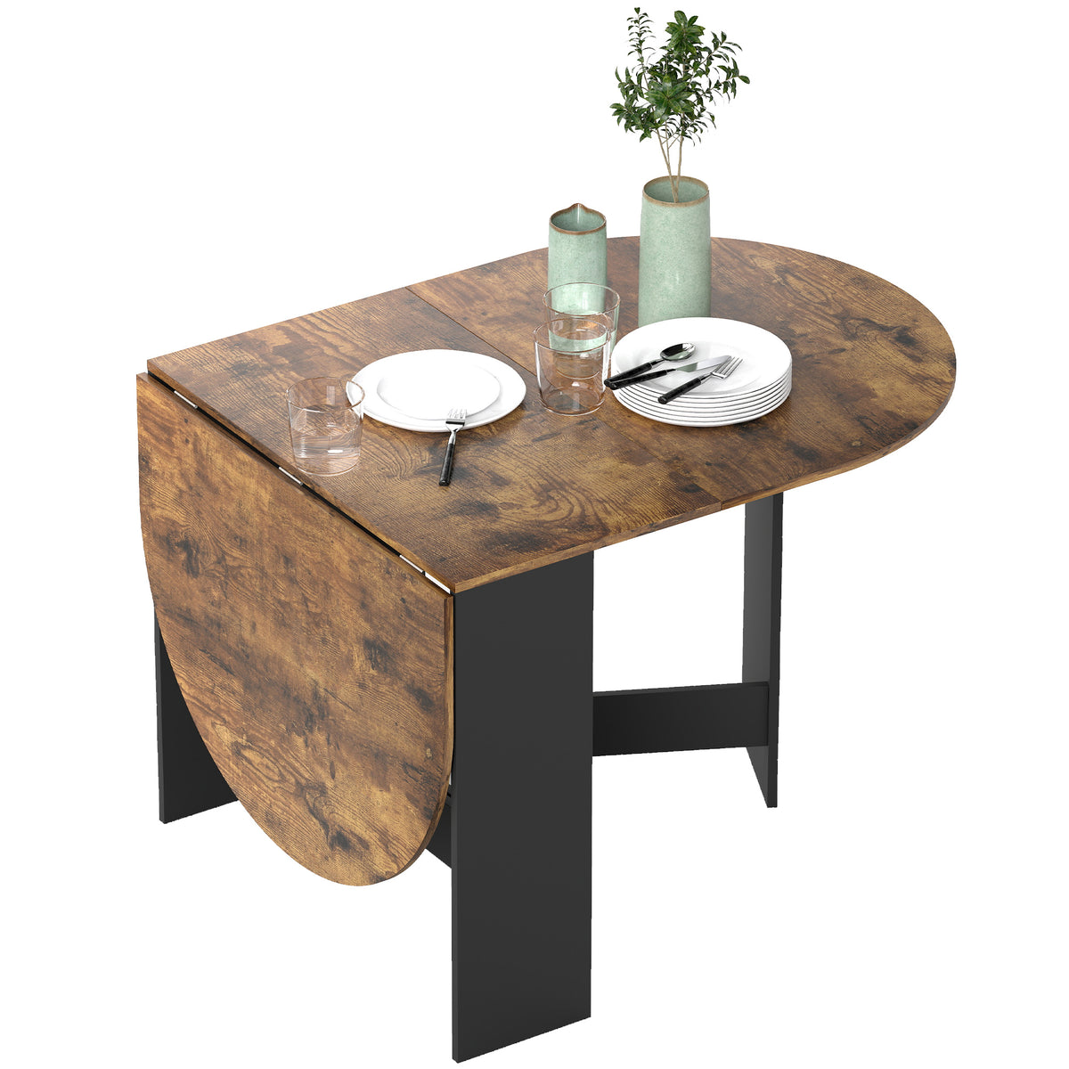 Oval Folding Dining Table