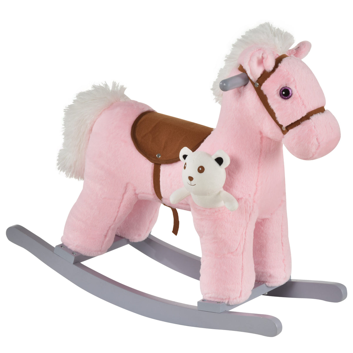 Kids Plush Rocking Horse Toy with Sounds