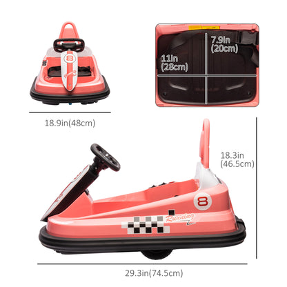 Electric Bumper Car for Toddlers 6V 360° Spin