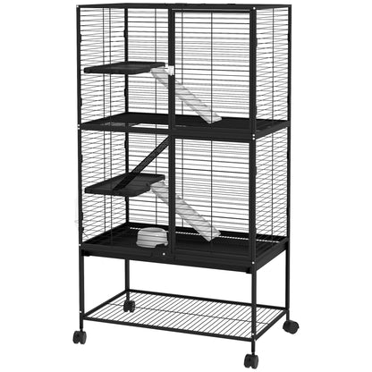 Rolling 4-Tier Small Animal Cage