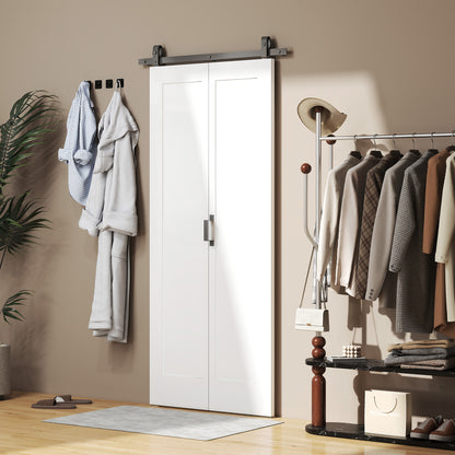 Puerta corredera plegable 35 pulg. x 83 pulg.
