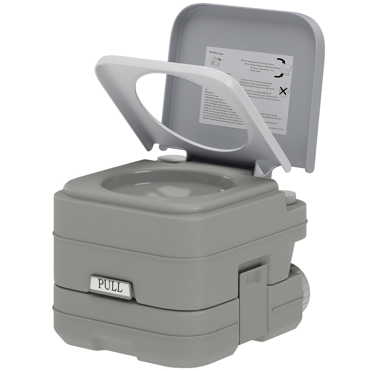 Portable Camping Toilet with 10 L Waste Tank