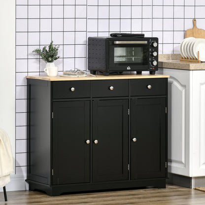 Modern Sideboard with Storage Drawers and Adjustable Shelves