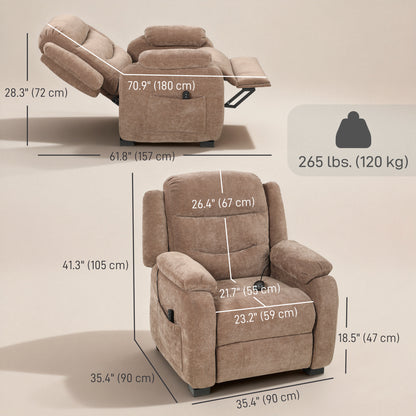 Power Massage Recliner Chair 150° Brushless Motor