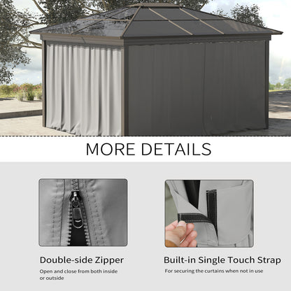 Replacement Gazebo Curtain Panels 10' x 12'