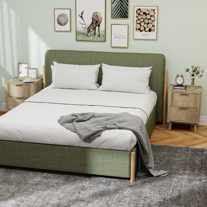 Fluted Drawer Nightstands Set — Set of 2