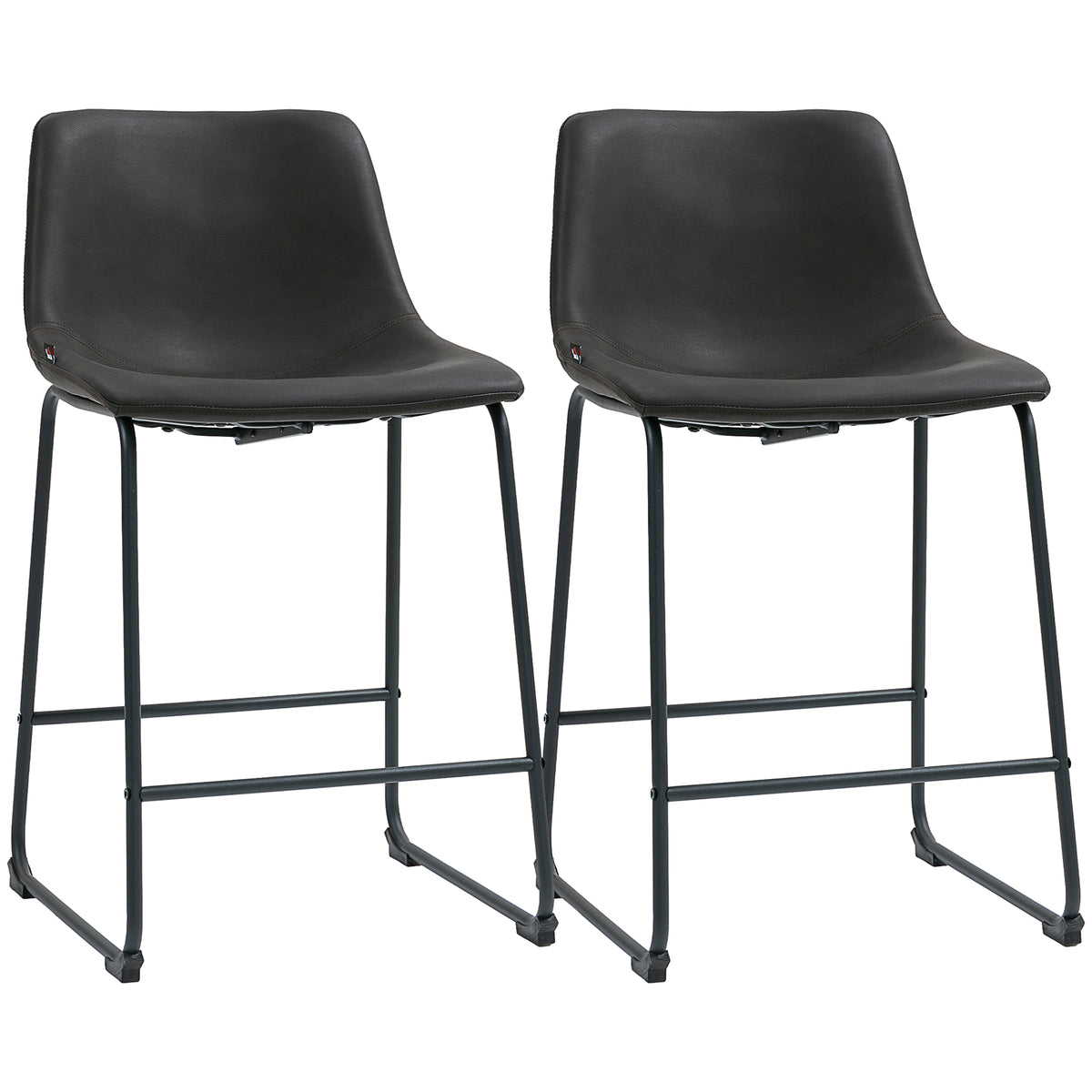 Bar stools counter height set of 2