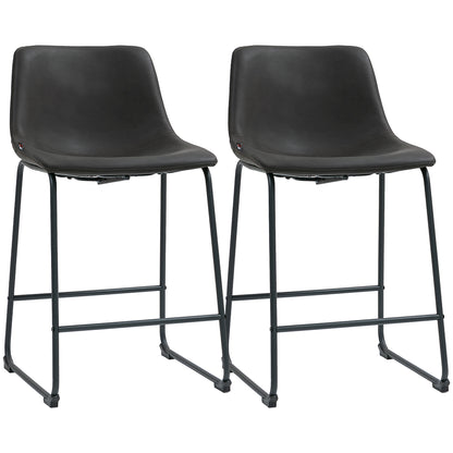 Bar stools counter height set of 2