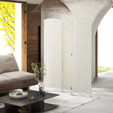 180 cm Folding Room Divider 3-Panel Wooden