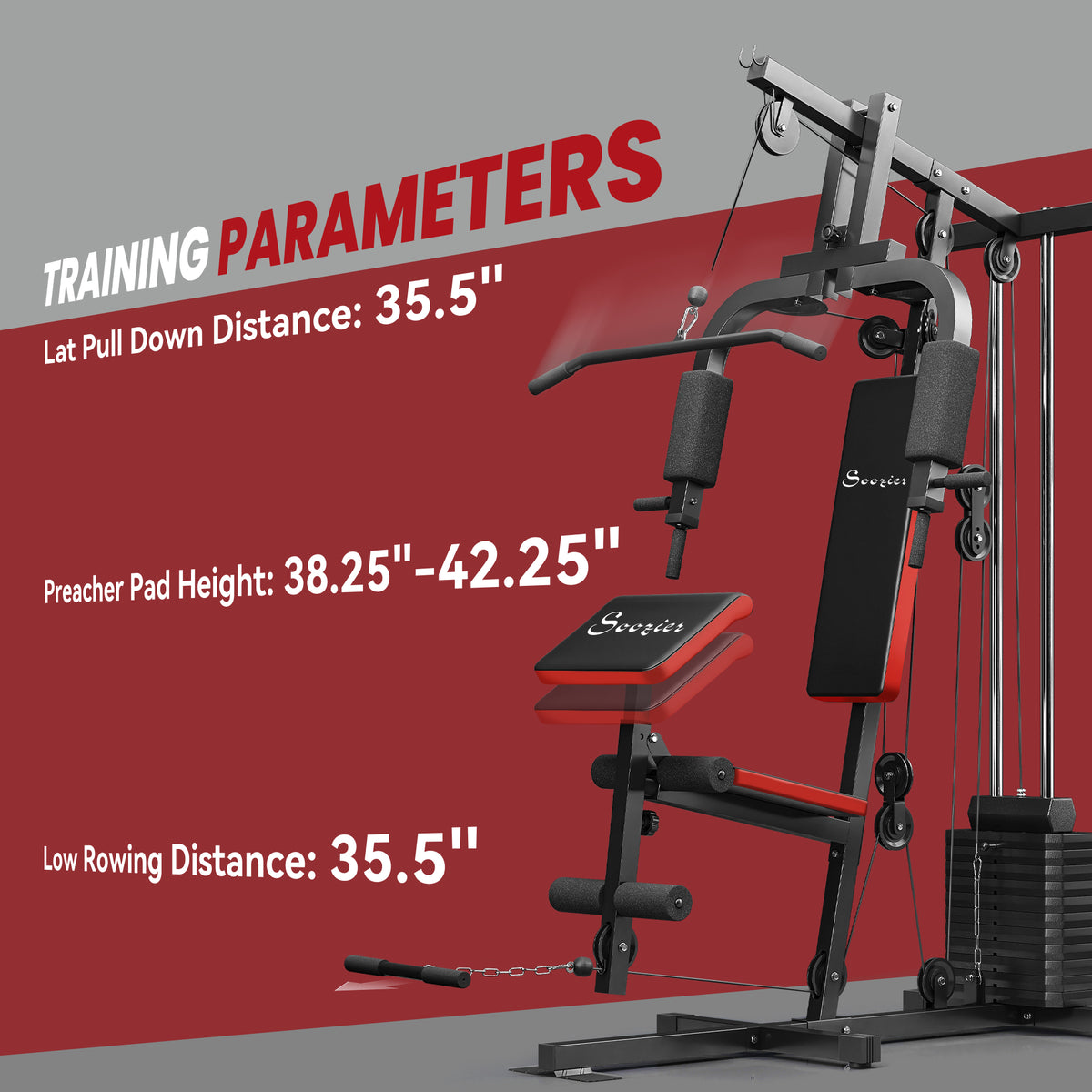 Máquina multifunción de entrenamiento 65 kg