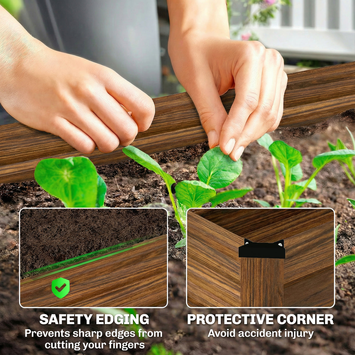 Galvanized Raised Garden Beds Set of 2 Outdoor