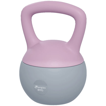 Pesa rusa flexible de 8 kg con mango antideslizante — violeta