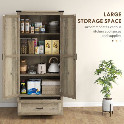 Farmhouse Kitchen Pantry Cabinet 69 in Tall