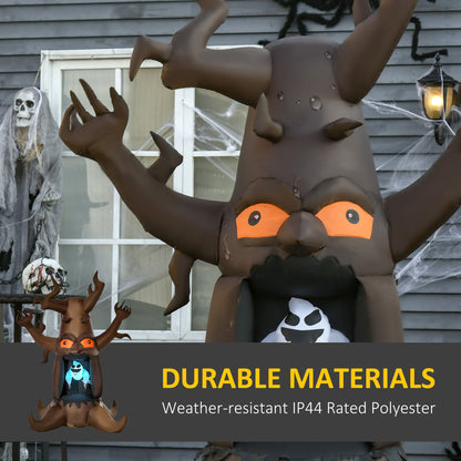Decoración inflable de Halloween de 6 pies con calabaza, fantasmas y LED