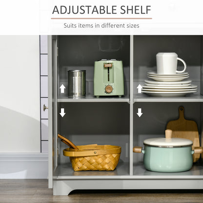 Modern Sideboard with Storage Drawers and Adjustable Shelves