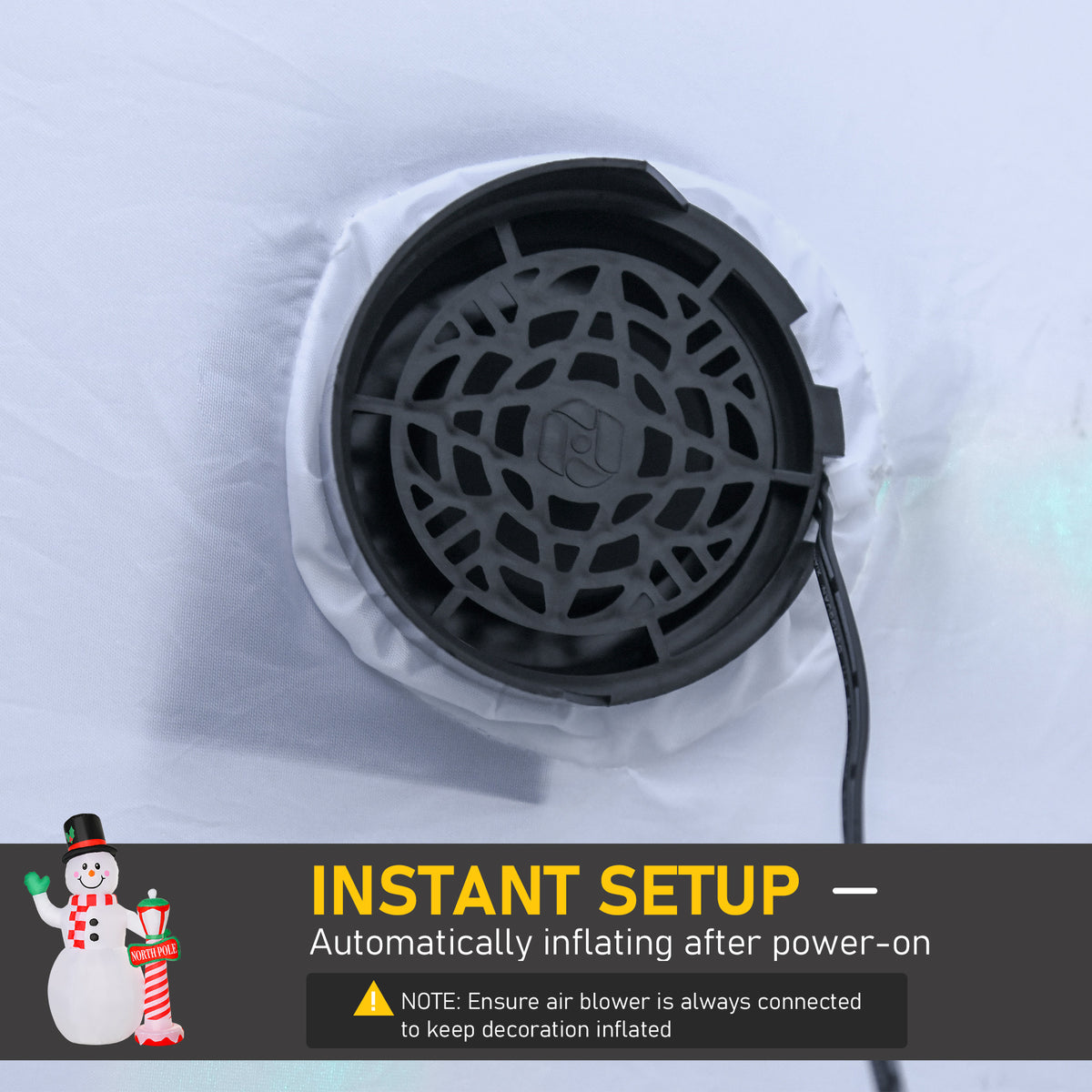 Christmas Inflatable Snowman Lighted Yard Decoration
