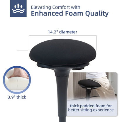 Ergonomic Active Swivel Standing Desk Stool