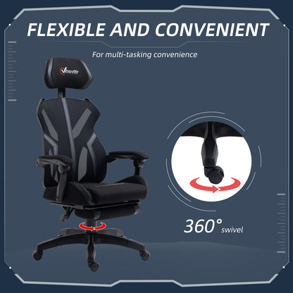 Ergonomic Gaming Chair with Footrest